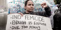 Saturday 21 September 2019.  End Femicide March to Parliament. (Photo: Nicky Newman)