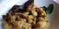 Angelina Gricoletti’s meltingly textured gnocchi with duck, contadina-style. Photo: Margot Patterson