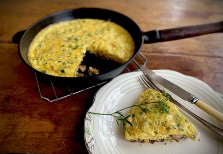 Lekker Brekker Monday: Three-cheese & mushroom frittata