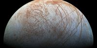 The puzzling, fascinating surface of Jupiter's icy moon Europa looms large in this newly-reprocessed color view, made from images taken by NASA's Galileo spacecraft in the late 1990s. This is the color view of Europa from Galileo that shows the largest portion of the moon's surface at the highest resolution. (Photo: NASA/JPL-Caltech/SETI Institute)