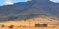 Horseman in the Drakensberg foothills. Photographer: Wilna Botha