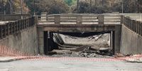 The bridge along Hospital street collapsed during the tragic Boksburg tanker explosion on 26 December 2022. (Photo: Gallo Images / Fani Mahuntsi)