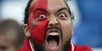 A supporter of Morocco before the FIFA World Cup 2018 group B preliminary round soccer match between Spain and Morocco in Kaliningrad, Russia, 25 June 2018.  EPA-EFE/MARTIN DIVISEK  