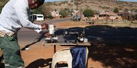 Obed Mthimkhulu offers sewing servics in Attridgeville Pretoria on 25 June 2025. (Photo: Felix Dlangamandla)