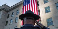 First responders attend the US flag unfurling ceremony to commemorate the 24th anniversary of the 9/11 attacks at the Pentagon in Arlington, Virginia, USA, 11 September 2025. US President Trump will later take part in the annual 9/11 memorial ceremony in the courtyard of the Pentagon. EPA/SHAWN THEW