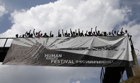 Celebrating Human Rights day at Constitution Hill