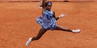 Coco Gauff in action against Aryna Sabalenka at Roland-Garros. (Photo: Frey/TPN/Getty Images)