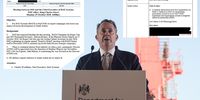 Parts of the briefing for Liam Fox (Photo: Matt Cardy / Getty Images)