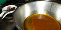 Rich duck broth awaiting gnocchi. Photo: Margot Patterson