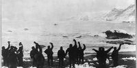 Shackleton's expedition to the Antarctic lost party on Elephant Island saved at last. Image: Hurley, Frank, 1885-1962, photographer; Underwood & Underwood, copyright claimant; Library of Congress Prints and Photographs Division Washington