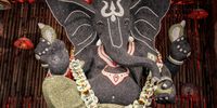 A nine-foot tall idol of elephant-headed Hindu god Lord Ganesha made out with five different types of organic seeds, is presented during the Ganesh Festival at the Shree Sai Darshan Mitra Mandal, in Mumbai, India, 22 September 2023. The idol is presented as part of the ten-day long Ganesh Chaturthi festival celebrated all over India.The Ganesh festival, also known as Ganapati, marks the birthday of Lord Ganesha, with idols of the Hindu deity worshiped at hundreds of pandals or makeshift tents before they are immersed into water bodies. This year's festival runs from 18 to 28 September.  EPA-EFE/DIVYAKANT SOLANKI