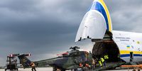 LEIPZIG, GERMANY - MAY 18: Soldiers of the Bundeswehr, Germany's armed forces, unload an NH90 transport helicopter from a plane Antonov AN-124 for military transport arriving from Afghanistan at Leizpig Airport on May 18, 2021 in Leipzig, Germany. Germany has begun pulling out its approximately 1,100 remaining troops from Afghanistan in accordance with the general withdrawal of NATO forces. A total of 53 Bundeswehr soldiers have been killed in Afghanistan since 2002.  (Photo by Jens Schlueter/Getty Images)