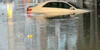 Flooded roads in Johannesburg