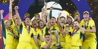 World Champions Australia with the ICC World cup after defeating India at Narendra Modi Stadium on 19 November, 2023 in Ahmedabad, India. (Photo: Isuru Sameera Peiris/Gallo Images)