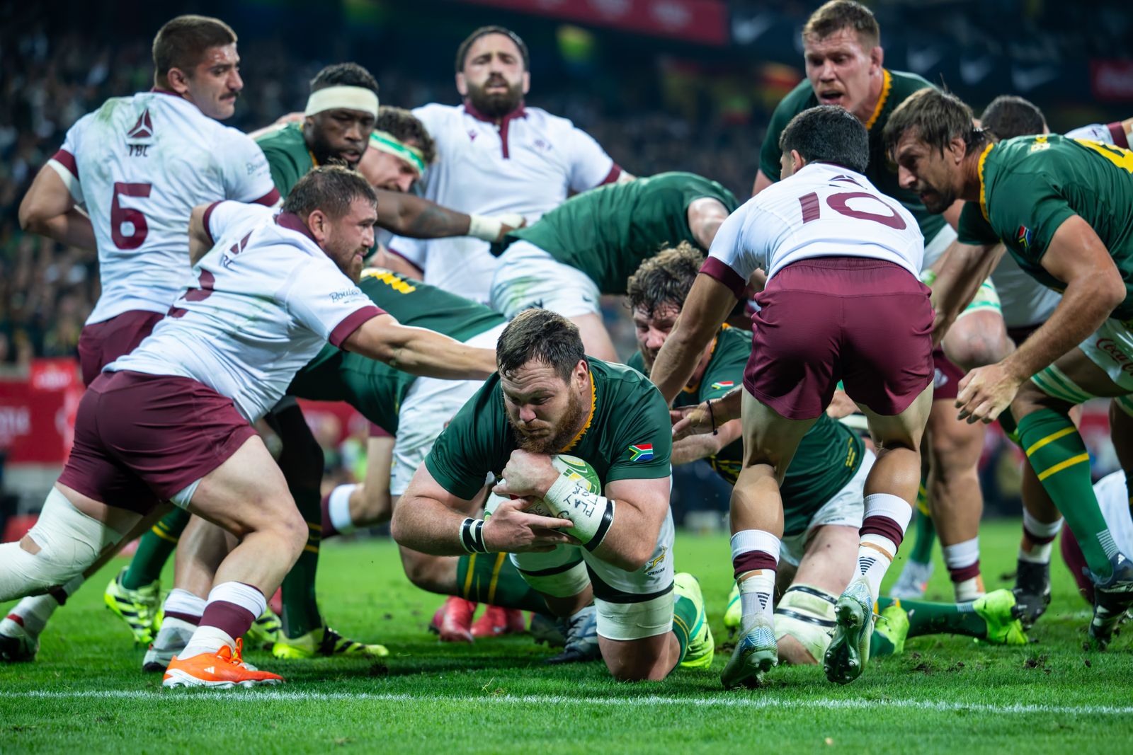 Inaccurate Springboks score nine tries as they put Georgia away at Mbombela