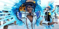 SAO PAULO, BRAZIL  APRIL 23: A Member of Imperio de Casa Verde perform during the parade of Sao Paulo Carnival 2022 at Anhembi Sambodrome on April 23, 2022 in Sao Paulo, Brazil. Sao Paulo's two-nights iconic carnival returns after a two-year suspension due to coronavirus pandemic. (Photo by Rodrigo Paiva/Getty Images)