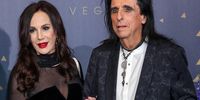 Sheryl Goddard (L) and Alice Cooper attend the grand opening of Fontainebleau Las Vegas on December 13, 2023 in Las Vegas, Nevada. (Photo by Ethan Miller/Getty Images)