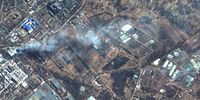 epa09816372 A handout satellite image made available by Maxar Technologies shows overview of fire in southern Chernihiv, Ukraine, 10 March 2022.  EPA-EFE/MAXAR TECHNOLOGIES HANDOUT -- MANDATORY CREDIT: SATELLITE IMAGE 2022 MAXAR TECHNOLOGIES -- THE WATERMARK MAY NOT BE REMOVED/CROPPED -- HANDOUT EDITORIAL USE ONLY/NO SALES