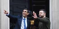 epaselect epa10454412 British Prime Minister Rishi Sunak (L) welcomes Ukraine President Volodymyr Zelensky (R) to 10 Downing Street in London, Britain, 08 February 2023. Zelensky is making his first visit to the UK since the start of the Russian invasion of Ukraine.  EPA-EFE/NEIL HALL
