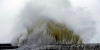 In the Kalk Bay area, a spectacle unfolded as huge waves pounded the harbour. As these surged skyward, bystanders erupted in panic, with successive ‘watch outs!’ echoing through the salty sea spray. (Photo: Kyra Wilkinson)