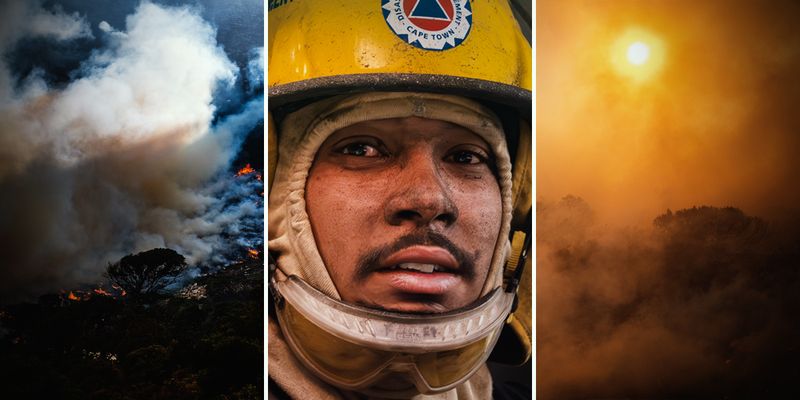 What is making the Simon's Town fire so severe?