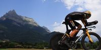 French rider Simon Guglielmi of Team Arkea Samsic in action during the 16th stage of the Tour de France 2023, a 22.4kms individual time trial (ITT) from Passy to Combloux, France, 18 July 2023. EPA-EFE/MARTIN DIVISEK