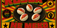 Kosua ne meko in an image generated by AI in the style of Soviet realism and in the colours of the Ghanaian flag. (AI image generated by Anna Trapido)