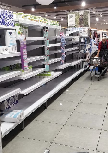 Supermarkets stripped of essential products as State of National Disaster kicks in