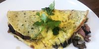 The Coldstream's savoury pancake, off the breakfast menu. Photo: Tony Jackman