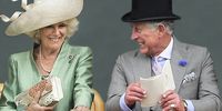 Duchess of Cornwall and Prince Charles, Prince of Wales as they are seen viewing horses in the parade ring from the Royal Box on the second day of Royal Ascot on 19 June 2013 in London, England. Clarence House are asking that publications which use the photograph consider making a modest donation to The Prince of Wales's Charitable Foundation - donations should be made payable to The Prince of Wales's Charitable Foundation and be sent to Amanda Foster at The Prince of Wales and The Duchess of Cornwall's Press Office, Clarence House, London SW1A 1BA. (Photo released by Clarence House via Getty Images/Stephen Lock)
