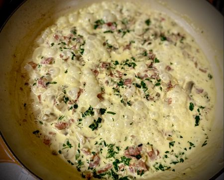Lockdown Recipe of the Day: Salami, mushroom and caper pasta sauce