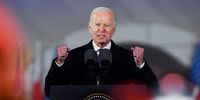 US President Joe Biden delivers a speech at the Kubicki Arcades, in the back gardens of the Royal Castle, in Warsaw, Poland, 21 February 2023. (Photo: EPA-EFE / Piotr Nowak)