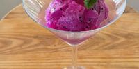 Try this dragon fruit sorbet for a gorgeous palate cleanser in between dishes. (Photo: Supplied)<br>