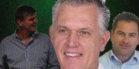 Tenova’s top executives were involved in questionable negotiations with France Hlakudi, Eskom’s former contracts manager at Kusile. They are then CEO Walter Kung (left), MD Riccardo Tonini and commercial manager Nevil Morham. All three Tenova executives have since left the company. Composit Image: Chanel Retief