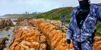 Security operatives from Dark Water Ops conduct daily operations along a 20km stretch of coastline in Nelson Mandela Bay. Their main objective is to disrupt illegal perlemoen poaching, arrest divers and others involved in the trade, and confiscate illegal perlemoen. (Photo: Riaan Marais)