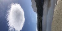 Puffball over Hermanus lagoon