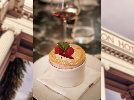 Chef Alain Roux’s raspberry soufflés leave the Pink Lady breathless