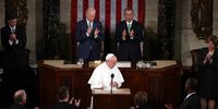 Vice President Joe Biden (L) and Speaker of the House John Boehner (R-OH) applaud Pope Francis after his speech in a joint meeting of the U.S. Congress in the House Chamber of the U.S. Capitol on September 24, 2015 in Washington, DC.  Pope Francis is the first pope to address a joint meeting of Congress and will finish his tour of Washington later today before traveling to New York City.  (Photo by Mark Wilson/Getty Images)