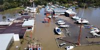 Manten Marina at the Vaal Dam flooded following heavy rainfall on 26 April 2025. (Photo: Dirk Manten)<br>
