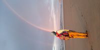 Early morning rainbow on Bushmans beach.