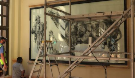 GroundUp Report: Prominent artwork covered up at UCT