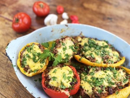 What’s cooking today: Stuffed peppers Mexican-style