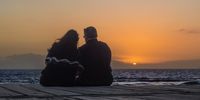 Sunset for two. Photographer: David Reucassel