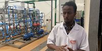 Production team leader at the Coke plant, Abdi Fattah Ibrahim, started out as a worker on the machine line.