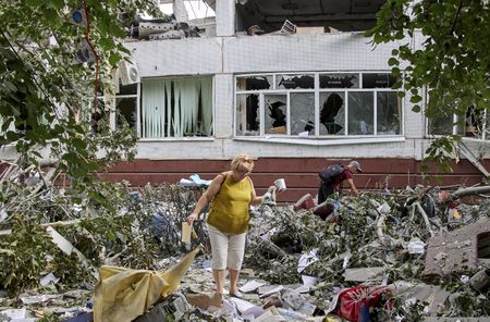 Dozens feared trapped after Russian strike on Ukraine apartment building