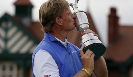 Ernie Els wins British Open after late Scott collapse