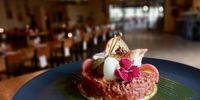 Don’t put steak tartare on a South Coast restaurant menu, naysayers warned. But the hand-cut raw beef fillet dish perfectly seasoned with cognac, cayenne and, and, and… has become a firm favourite. (Photo: Wanda Hennig)<br>