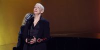 Annie Lennox performs onstage during the 66th GRAMMY Awards at Crypto.com Arena on February 04, 2024 in Los Angeles, California. (Photo by Amy Sussman/Getty Images)
