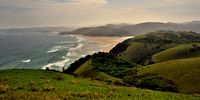 Umngazi river and beach, Eastern Cape.