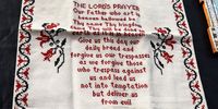 An embroidered version of the Lord’s Prayer, a gift to St George’s Cathedral in cape Town from women in Palestine. (Photo: Telford Vice)
